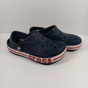 Crocs Bayaband Clogs Navy Blue Unisex Size 13 Pre-Owned Comfort Shoes
